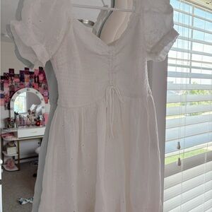 Hollister White Eyelet Jumpsuit